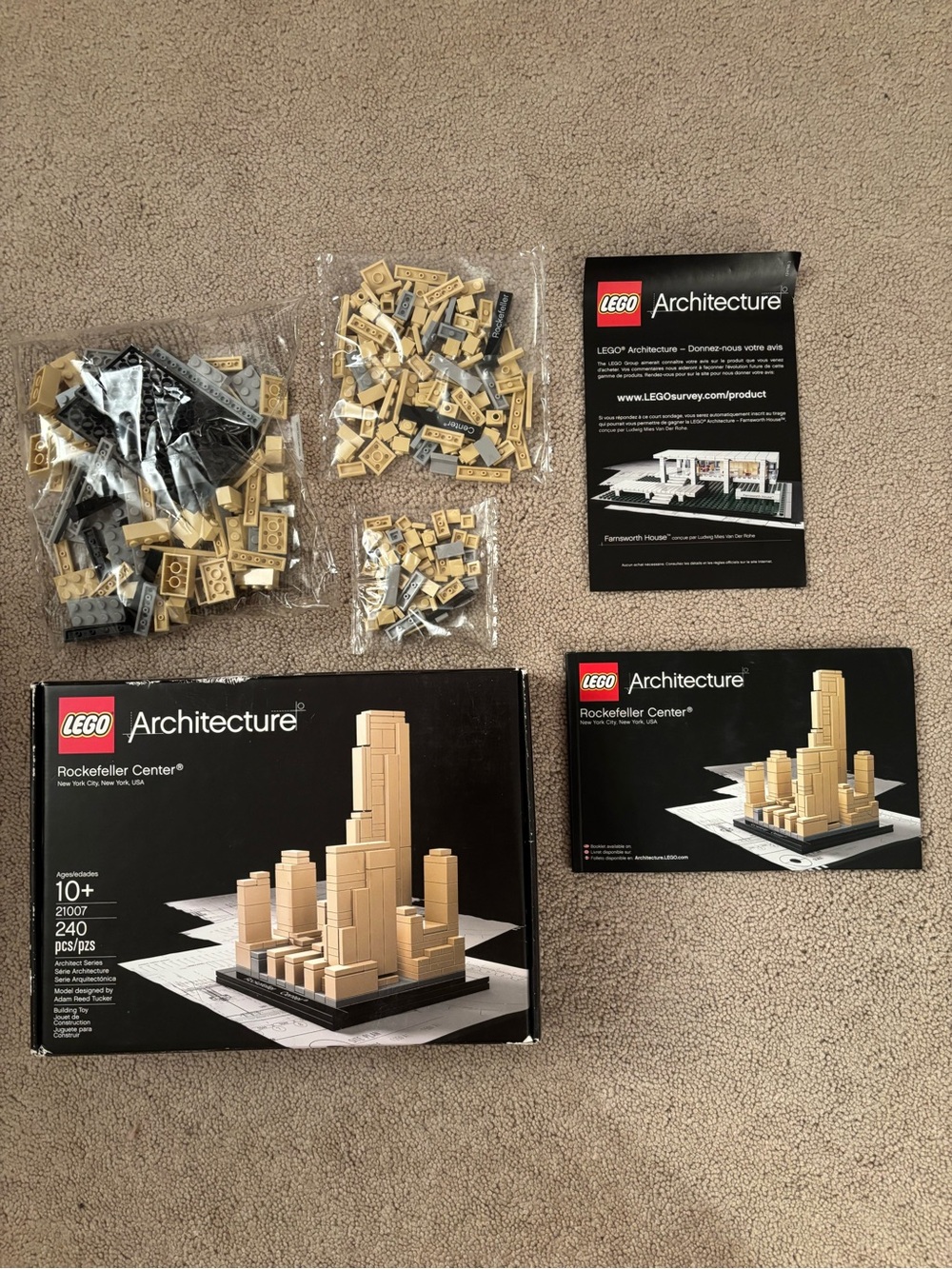 Retired LEGO Architecture 21007 Rockefeller Center - Open Box / Sealed Bags